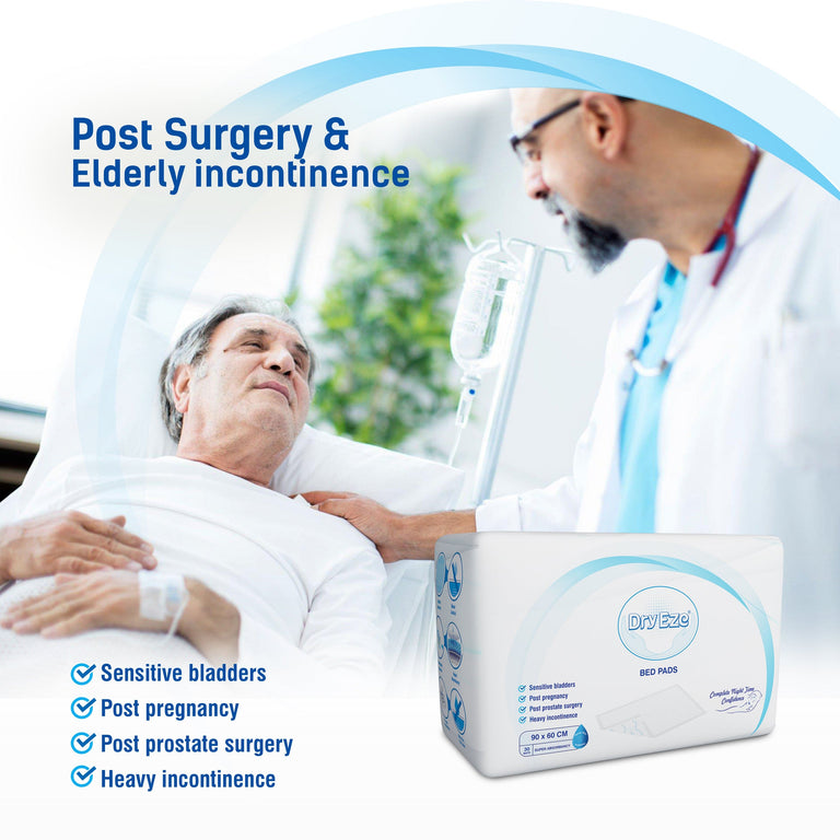 DryEze Disposable Bed Pads By ComfyLife - Multiple Sizes