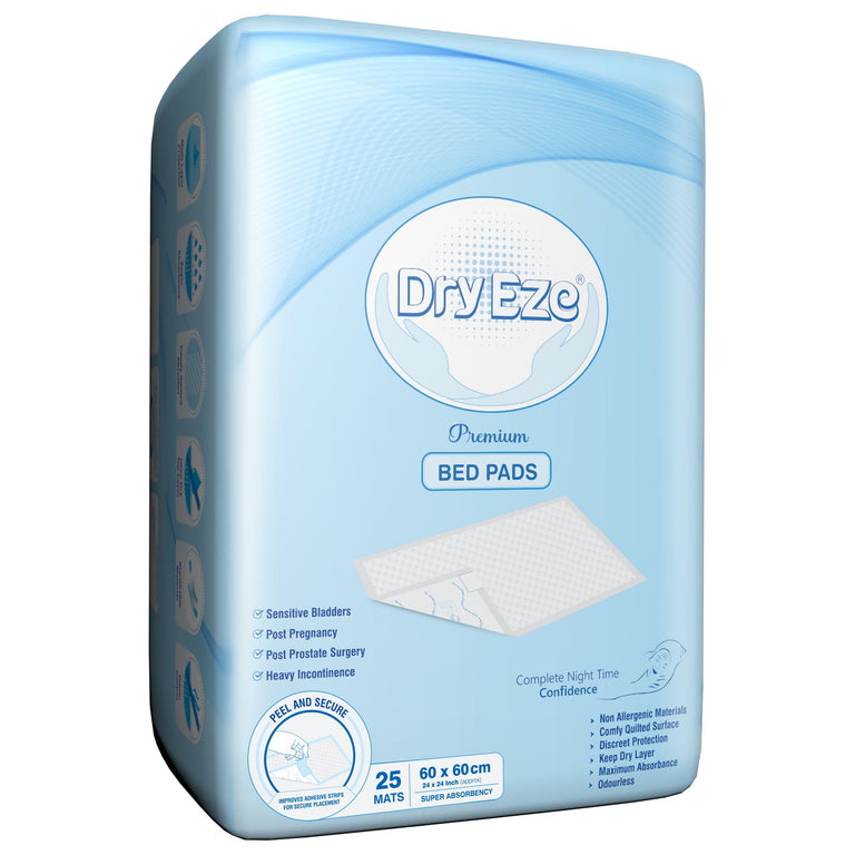 DryEze Disposable Bed Pads By ComfyLife - Multiple Sizes