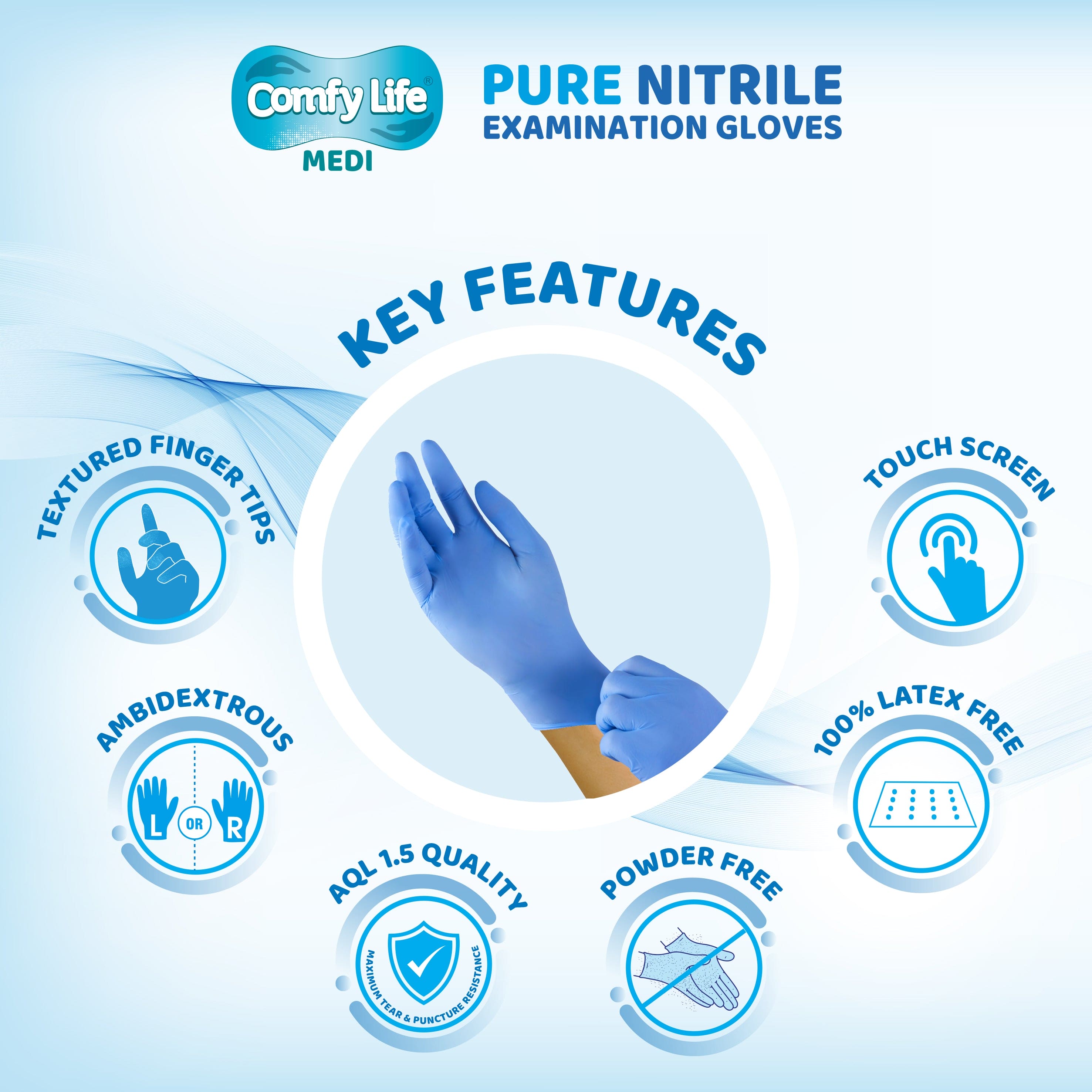 Comfy Life MEDI Pure Nitrile Gloves